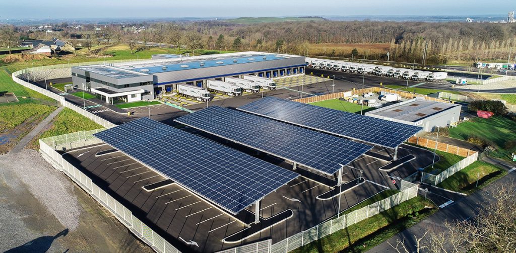 Le parc photovoltaïques de l'agence Delanchy à La Gravelle.